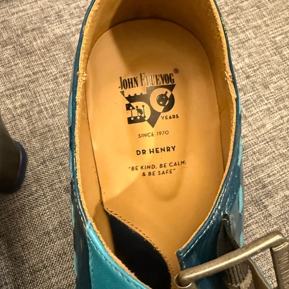 John Fluevog Kids Blue Dress Shoes - Picture 5 of 6